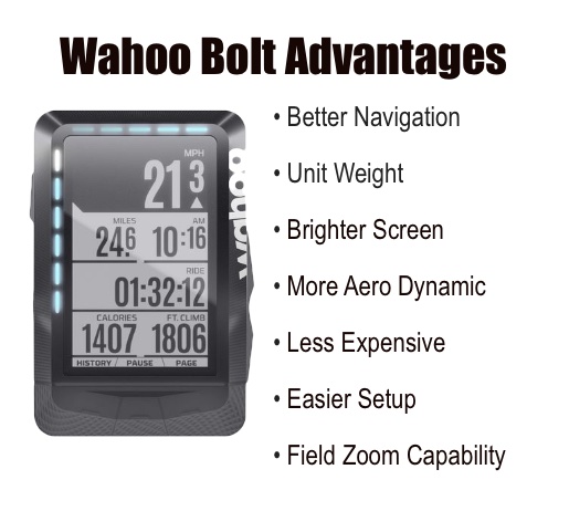 Wahoo Bolt Cycling Computer Advantages