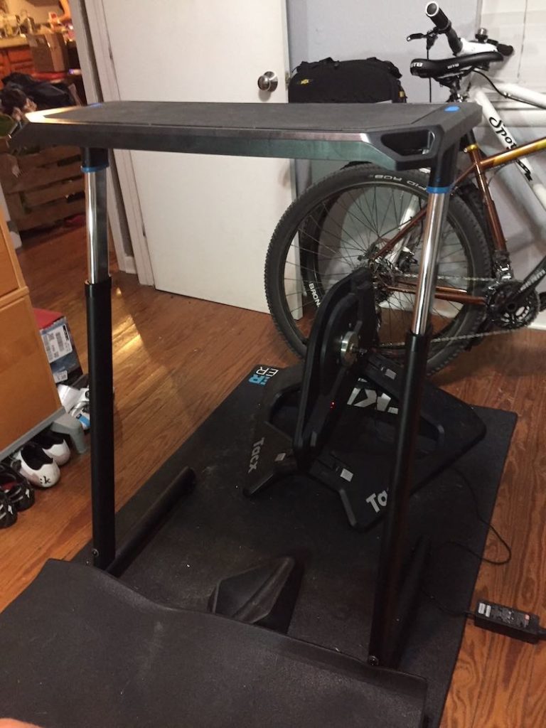 Wahoo Fitness Bike Desk Built Up
