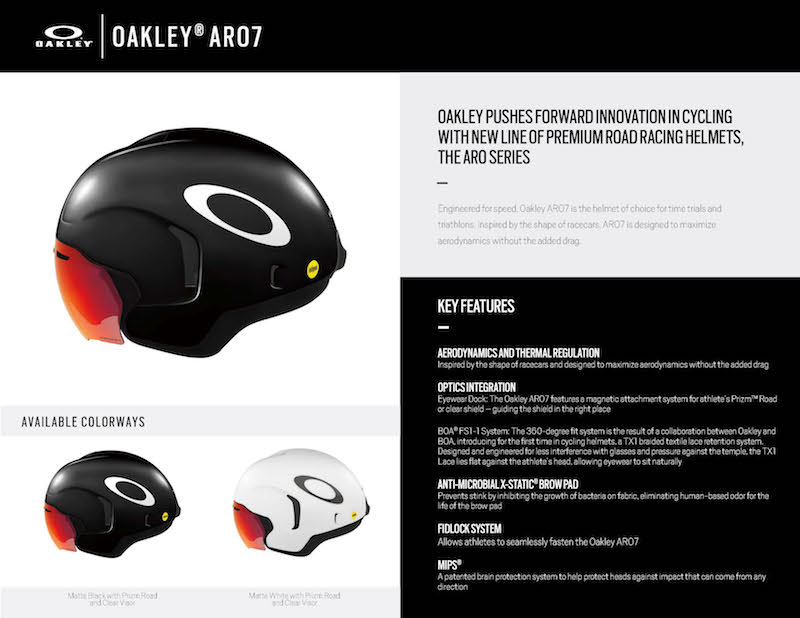 Oakley ARO7 Cycling Helmet