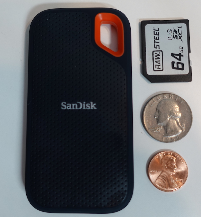 SandDisk Extreme Portable SSD Review Unboxing Size