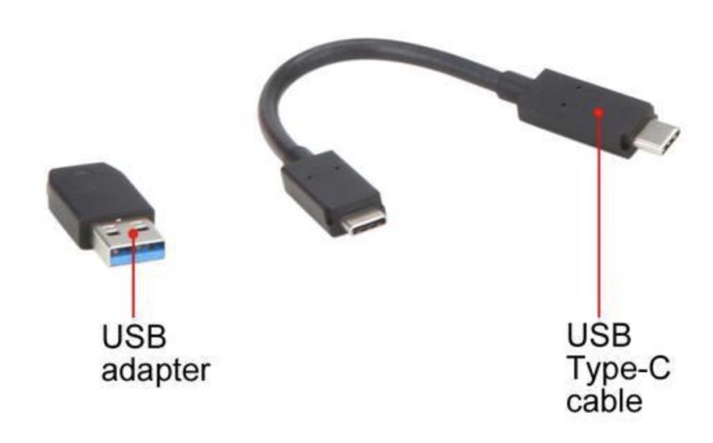 USB Type C cable and USB Adapter