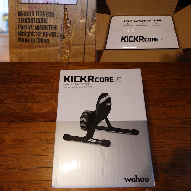 wahoo Fitness KICKR Core Bicycle Trainer Unboxing