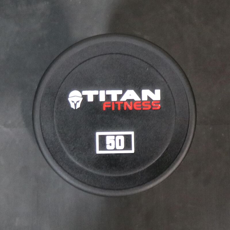 Titan Fitness 50 pound dumbbell