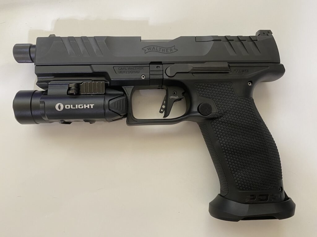 Walther PDP Pro with the Olight PL-Pro Valkyrie